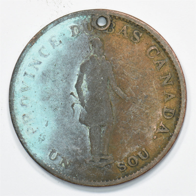 Canada 1837 Bank of Montreal Token Half Penny P1511430