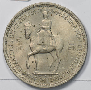 Great Britain 1953 5 Shillings Elizabeth II P903488 combine shipping0