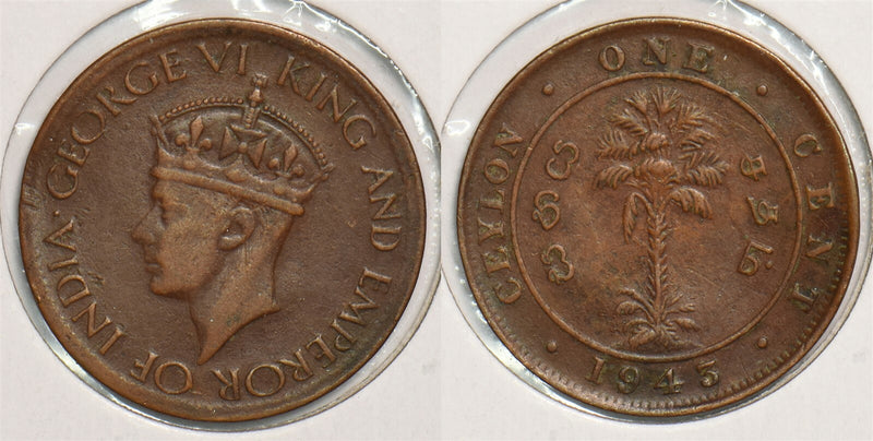 Ceylon 1943 Cent animal P150045 combine shipping0
