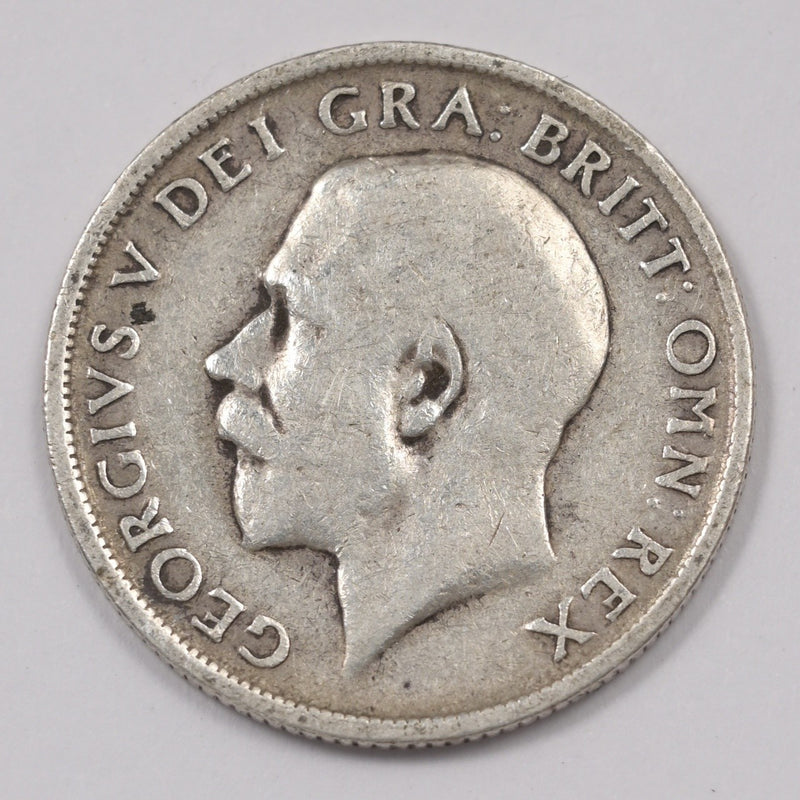 United Kingdom 1916 George V Shilling Silver P1914610