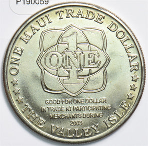 Hawaii 2003 Maui Hawaii Trade Dollar Token Dolphin animal Seal P190059 combine1