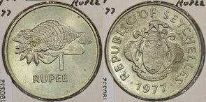 Seychelles 1977 Rupee Triton conch animal P190332 combine shipping0