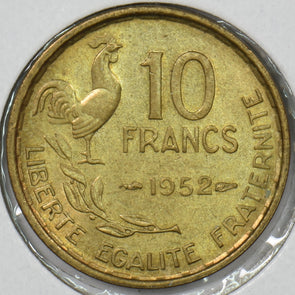 France 1952 10 Francs Rooster P190581 combine shipping1