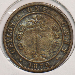 Ceylon 1870 Cent P150127 combine shipping2