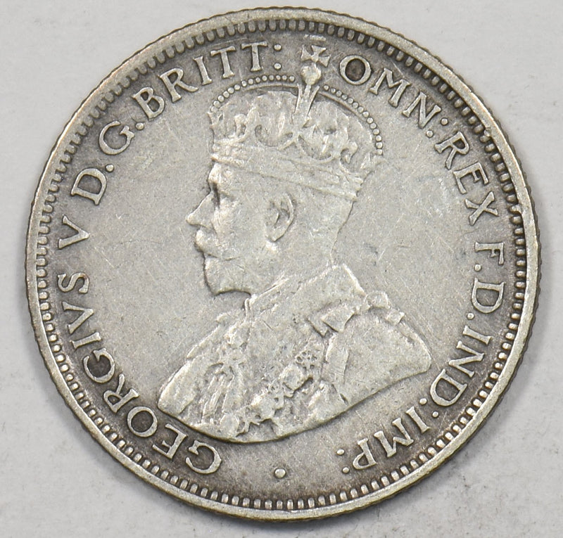 Australia 1912 6 Pence Silver Australia Coat of Arms George V P490375 combine sh0