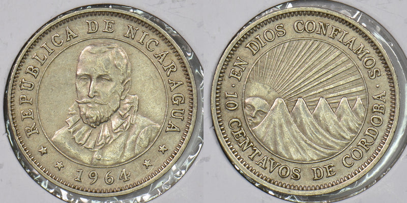 Nicaragua 1964 10 Centavos P290390 combine shipping0