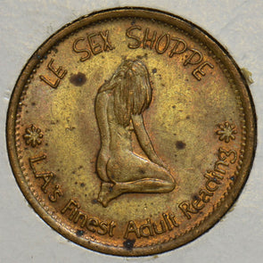 1900 ~45 Token/Medal L.A.'s finest adult reading sex shoppe P290144 combine shi0