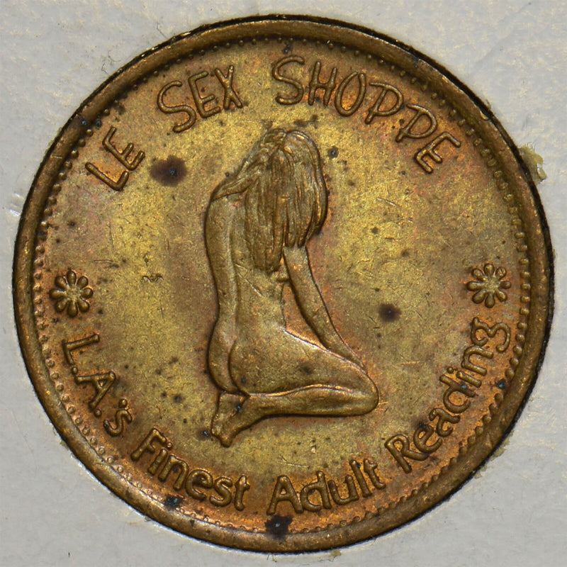 1900 ~45 Token/Medal L.A.'s finest adult reading sex shoppe P290144 combine shi0