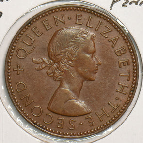 New Zealand 1957 1/2 Penny animal P150054 combine shipping2