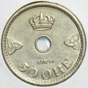 Norway 1941 50 Ore P190037 combine shipping1