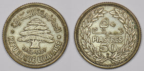 Lebanon 1952 50 Piastres P190270 combine shipping0