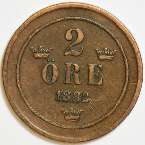 Sweden 1882 2 Ore P190023 combine shipping1
