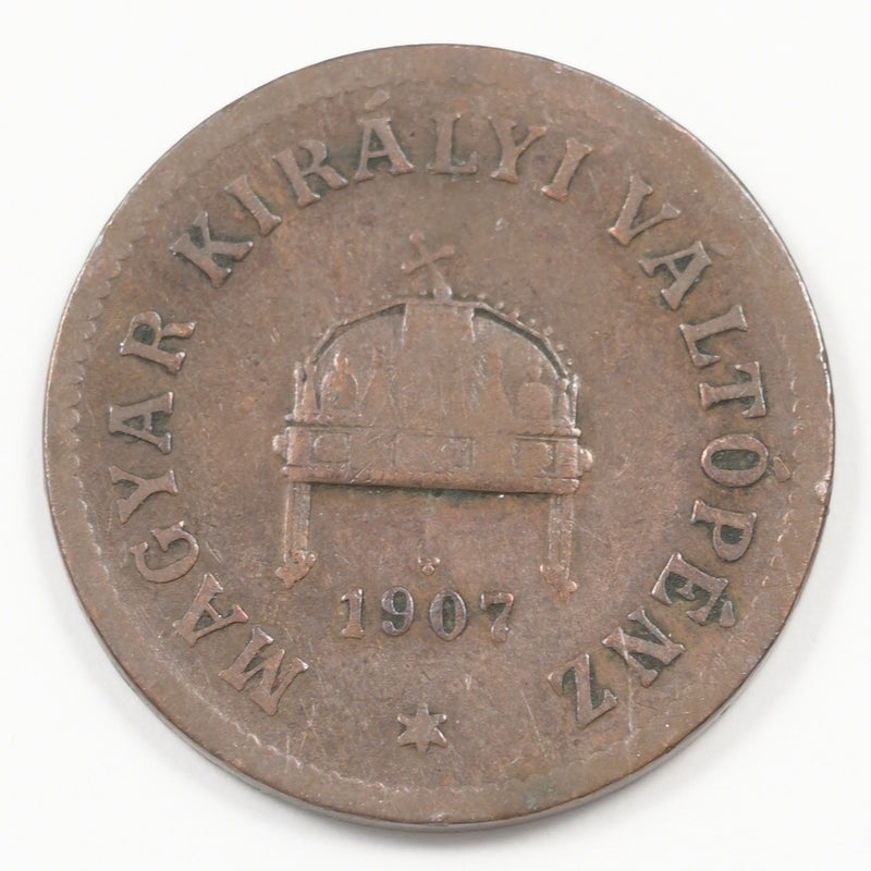 Hungary 1907 Francis Joseph I 2 Fillér P9041500