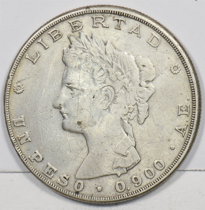 Guatemala 1882 Peso Silver Liberty Quetzal P490367 combine shipping0