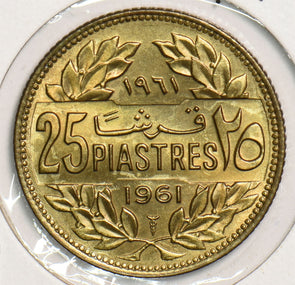 Lebanon 1961 25 Piastres P290252 combine shipping2