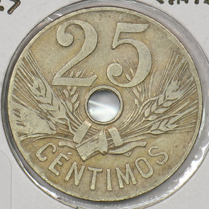 Spain 1927 25 Centimos P190309 combine shipping2