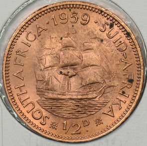South Africa 1959 1/2 Penny P150162 combine shipping1