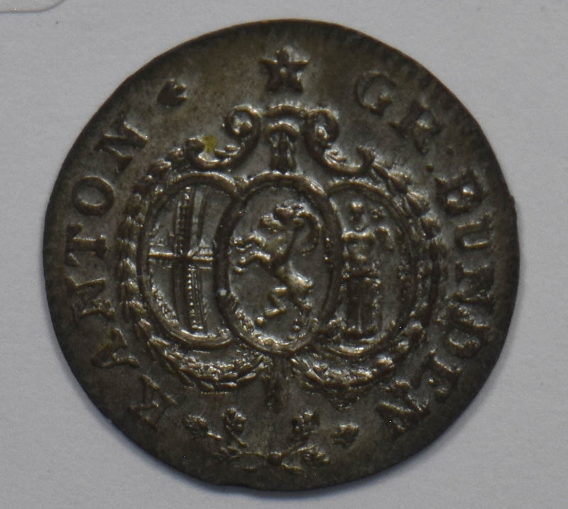 Switzerland 1807 1/6 Batzen BU Billon Graubunden P490453 combine shipping0