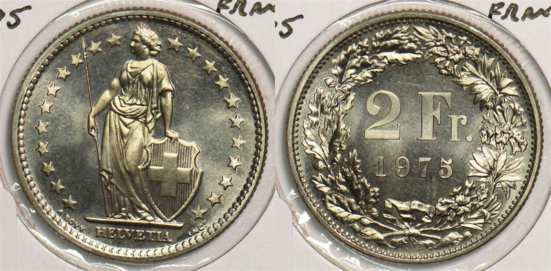 Switzerland 1975 2 Francs P290312 combine shipping0