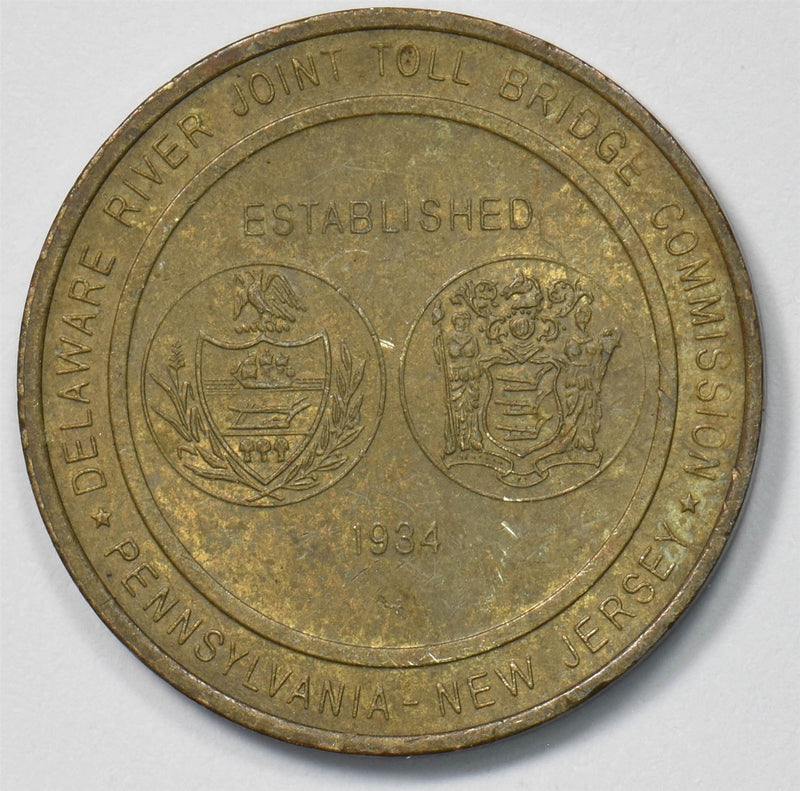 US 1934 Medal/Token Good for One Passage Bridge P903520 combine shipping0