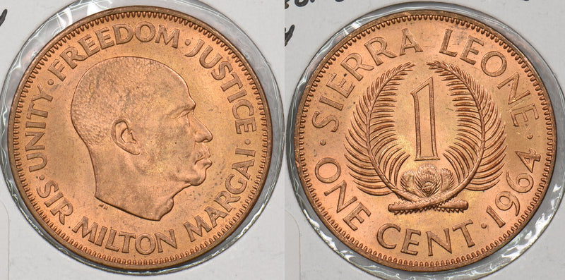 Sierra Leone 1964 Cent P190226 combine shipping0