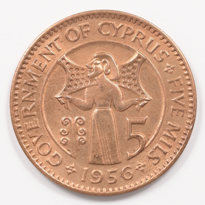 Cyprus 1956 Republic 5 Mils P9048300