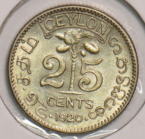 Ceylon 1920 B 25 Cents P150094 combine shipping2