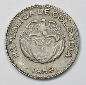 Colombia 1959 10 Centavos Chief Calarca P903522 combine shipping1