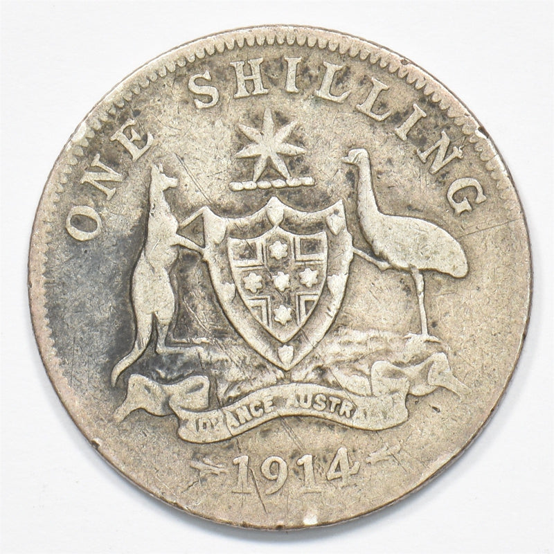 Australia 1914 George V Shilling Silver P1911930