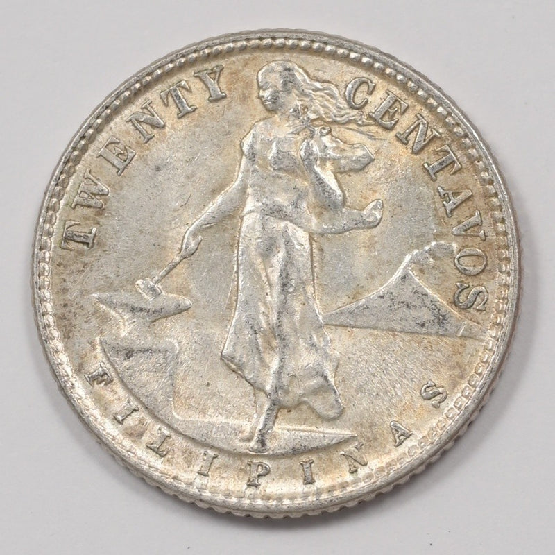 Philippines 1945-D Commonwealth 20 Centavos Silver P1514210