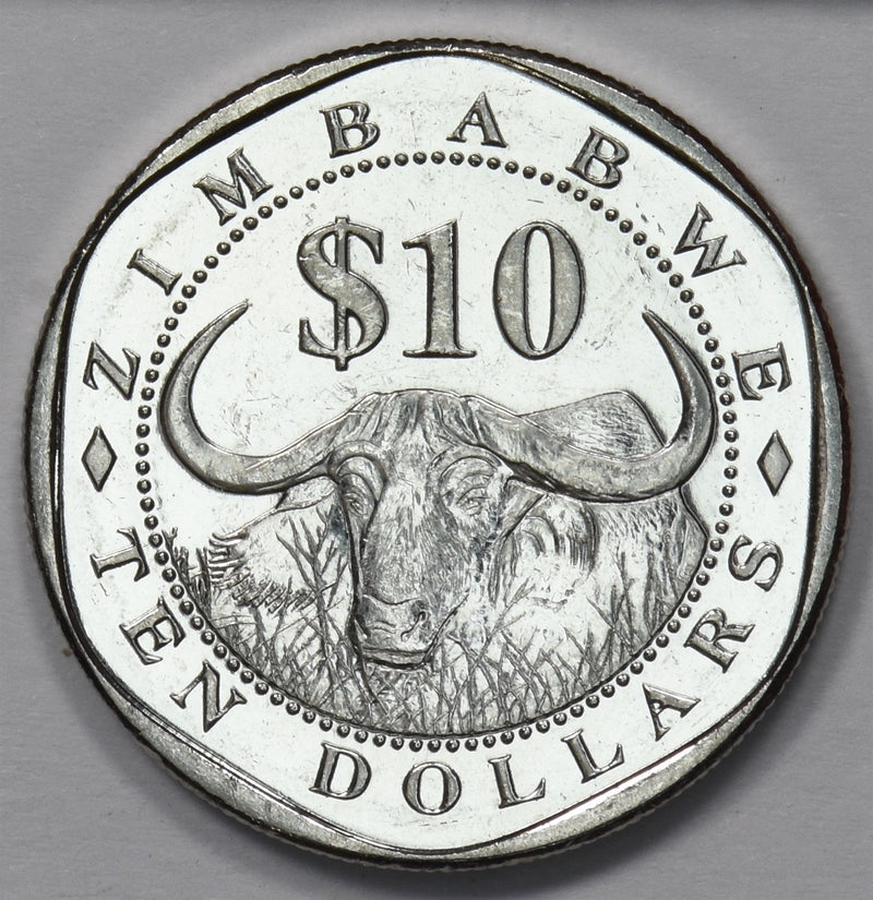 Zimbabwe 2003 Republic 10 Dollars P9031490