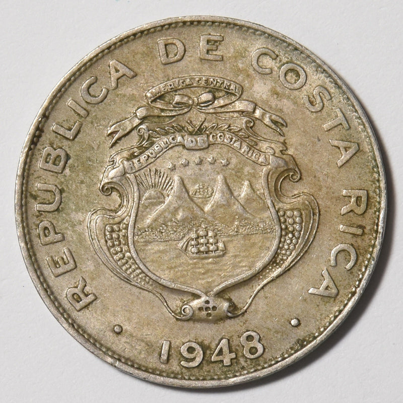 Costa Rica 1948 BNCR 25 Centimos P1910880