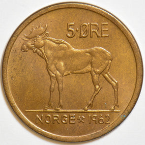 Norway 1962 5 Ore Moose animal P290022 combine shipping0