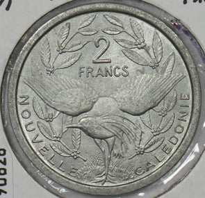 France 1971 2 Francs New Caledonia Kagu bird P190626 combine shipping1