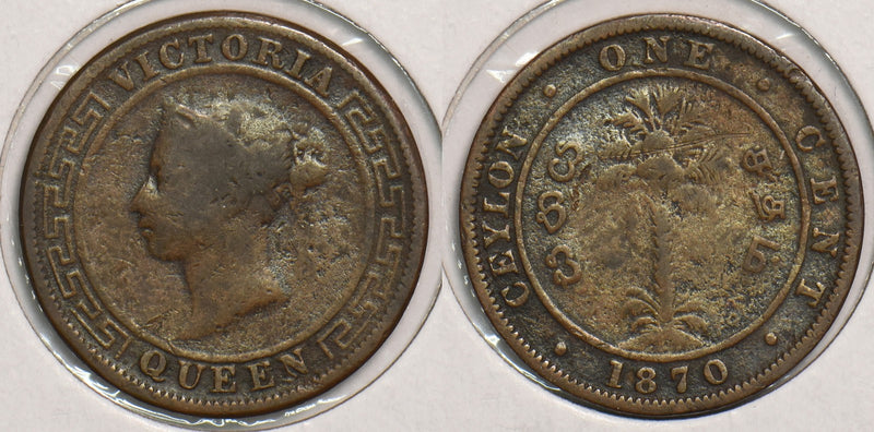 Ceylon 1870 Cent P150127 combine shipping0