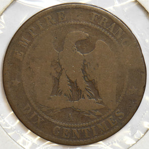 France 1854 A 10 Centimes Eagle animal P900072 combine shipping1
