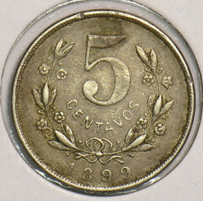 Nicaragua 1899 5 Centavos P290254 combine shipping2