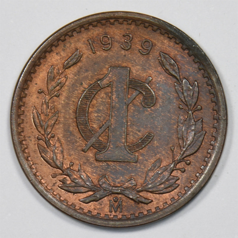 Mexico 1939-MO Coat of Arms Centavo P9025400