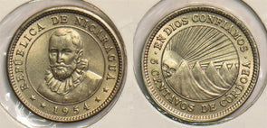 Nicaragua 1954 5 Centavos BU P290205 combine shipping0