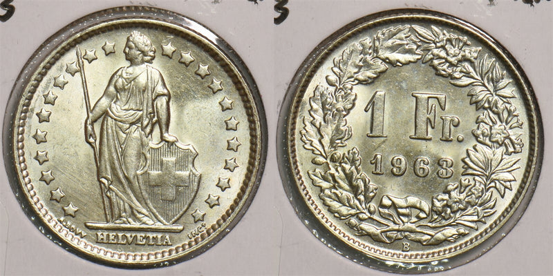 Switzerland 1963 Franc P290307 combine shipping0