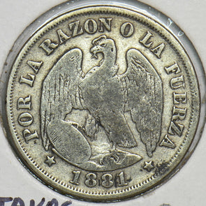 Chile 1881 20 Centavos Condor animal P290078 combine shipping0