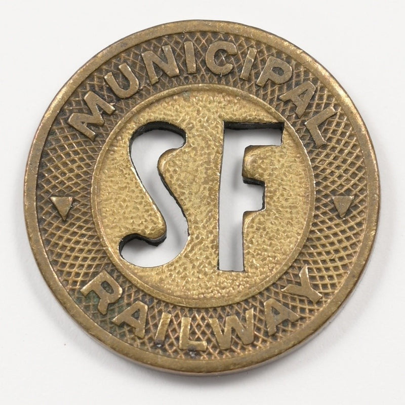 San Francisco Municipal Railway Transit Token One Fare P9042910
