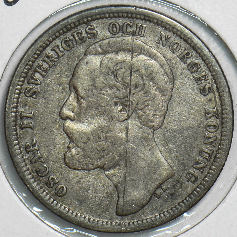 Sweden 1880 Krona Lion animal P490026 combine shipping0