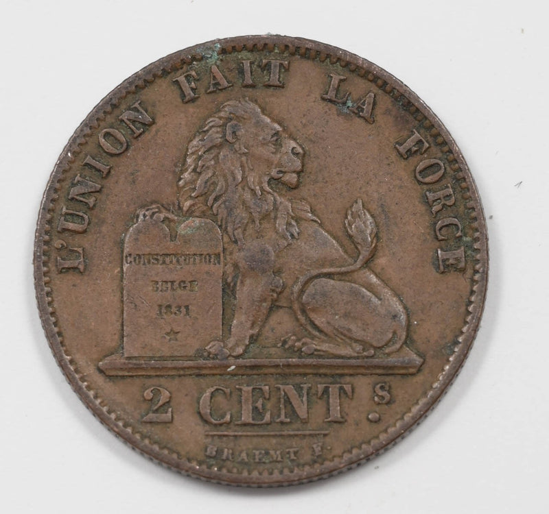 Belgium 1875 2 Cents LEOPOLD II lion P904597 combine shipping0