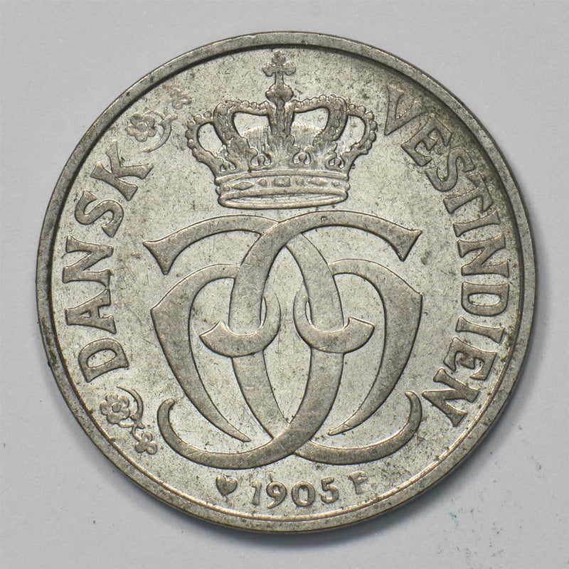 Danish West Indies 1905-P 5 Cents Christian IX P903419 combine shipping0