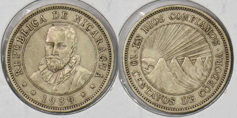 Nicaragua 1939 10 Centavos P290399 combine shipping0