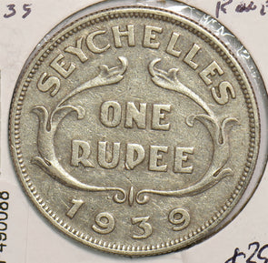 Seychelles 1939 Rupee P490088 combine shipping2
