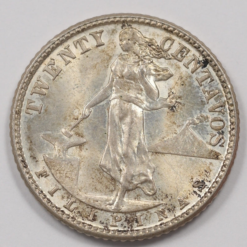 Philippines 1944-D Commonwealth 20 Centavos Silver P1514660