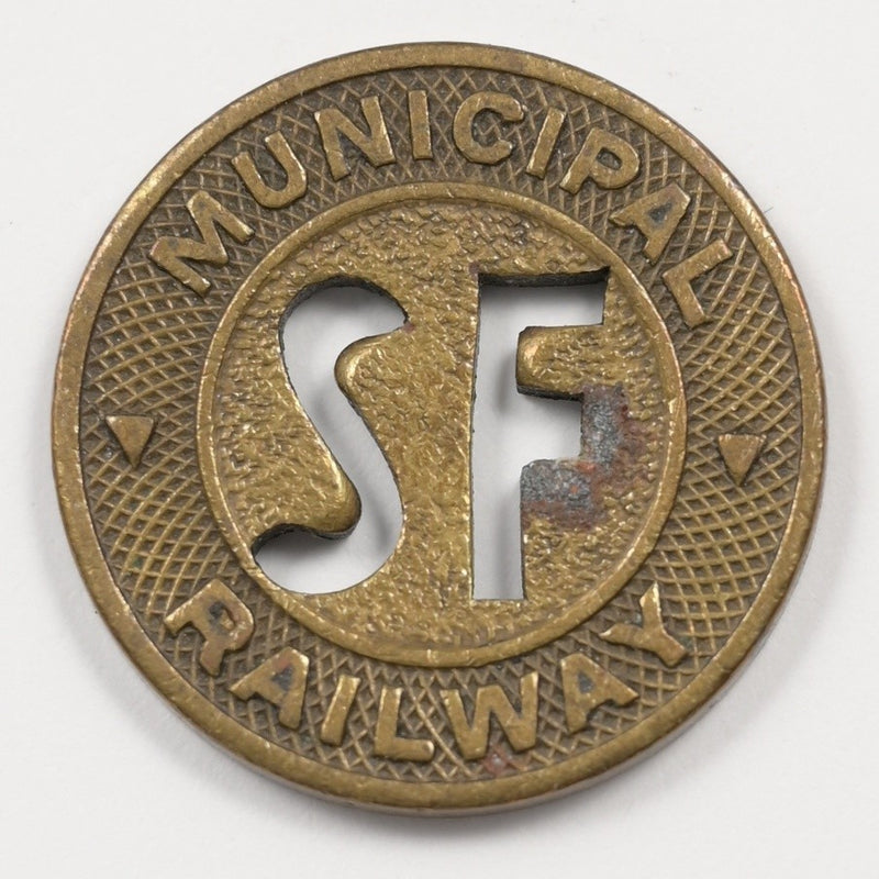 San Francisco Municipal Railway Transit Token One Fare P9042930