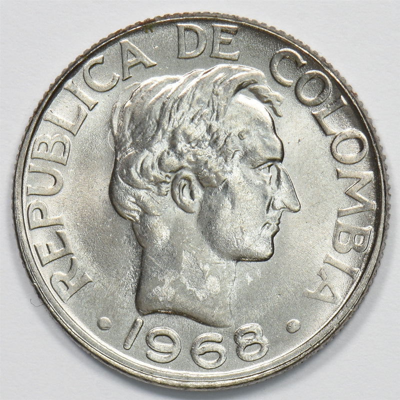 Colombia 1968 General Santander 20 Centavos P1911110